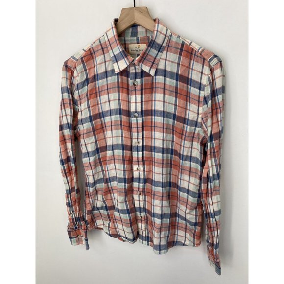 Marine Layer Long Sleeve Button-Down Plaid Shirt - Picture 2 of 6